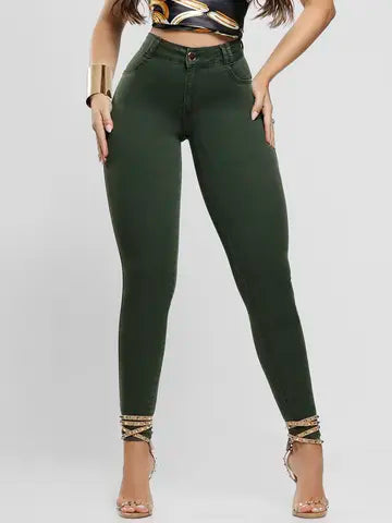 Calça Hot Pants Color Pit Bull Jeans Modeladora e Sofisticada Ref: 87756