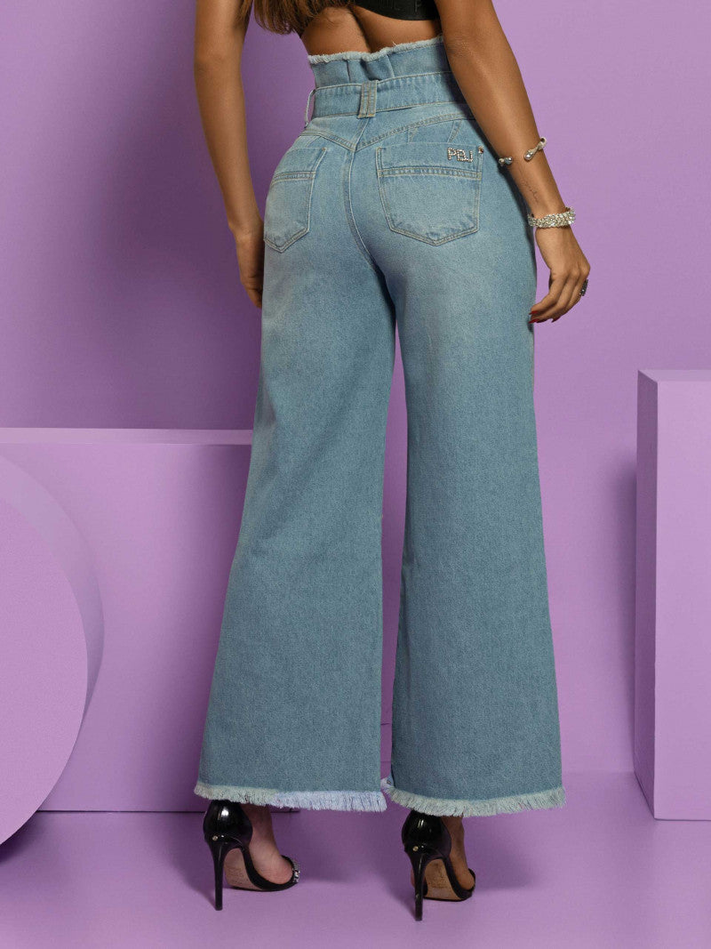 Calça Wide Leg Clochard Pit Bull Jeans Ref 68005