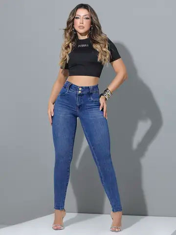 CALÇA SKINNY PIT BULL JEANS CONFORTÁVEL COM MODELAGEM EMPINA BUMBUM Ref: 87271