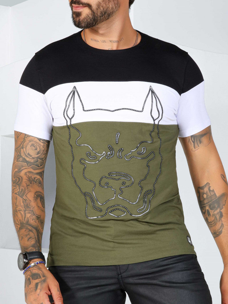 CAMISETA GOLA O PIT BULL JEANS REF 81008