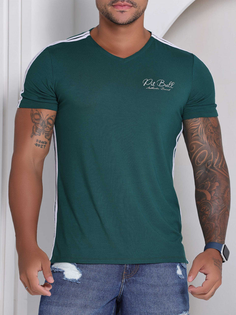 CAMISETA GOLA V MASCULINA PIT BULL REF 81963