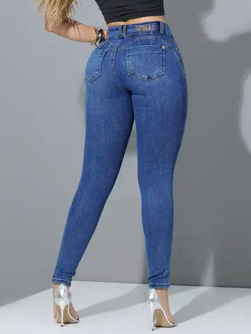 CALÇA SKINNY PIT BULL JEANS CONFORTÁVEL COM MODELAGEM EMPINA BUMBUM Ref: 87271