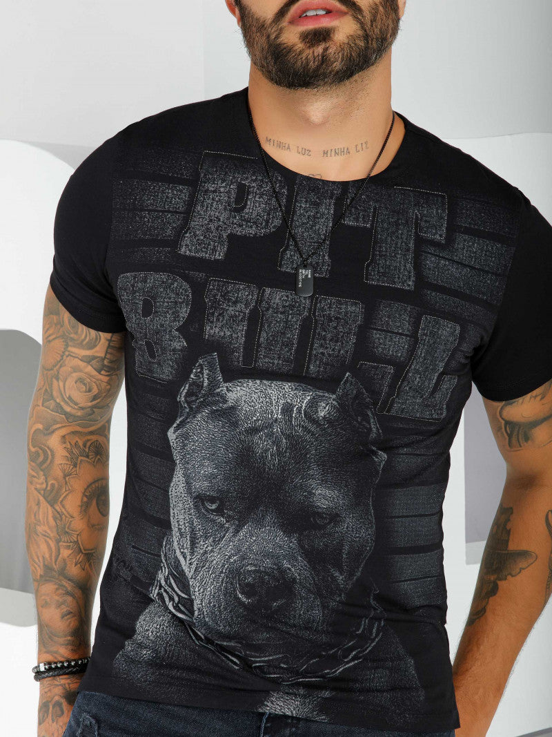 CAMISETA GOLA O PIT BULL JEANS REF 82619