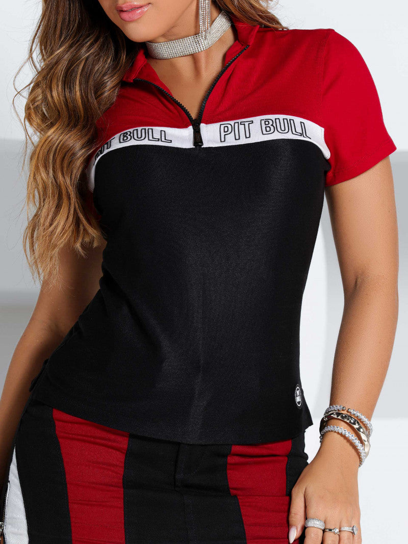 POLO FEMININA M/C PIT BULL JEANS REF 81471