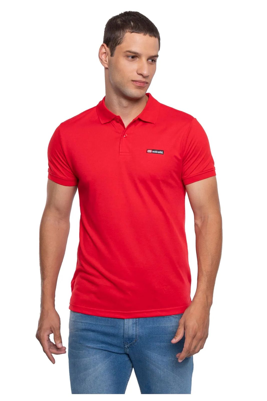 CAMISETA POLO MASCULINA ECKO PIQUET LABEL REF EK291