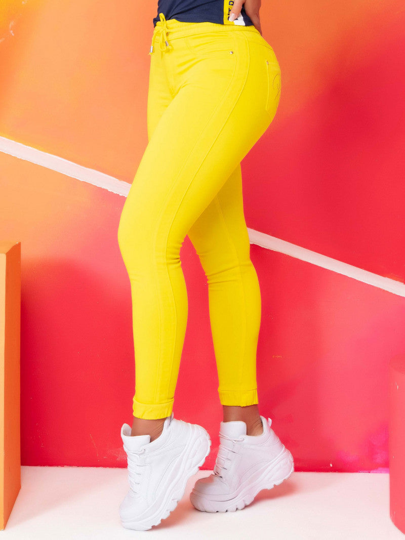 Calça Jogger Amarela Pit Bull Original Ref 59818