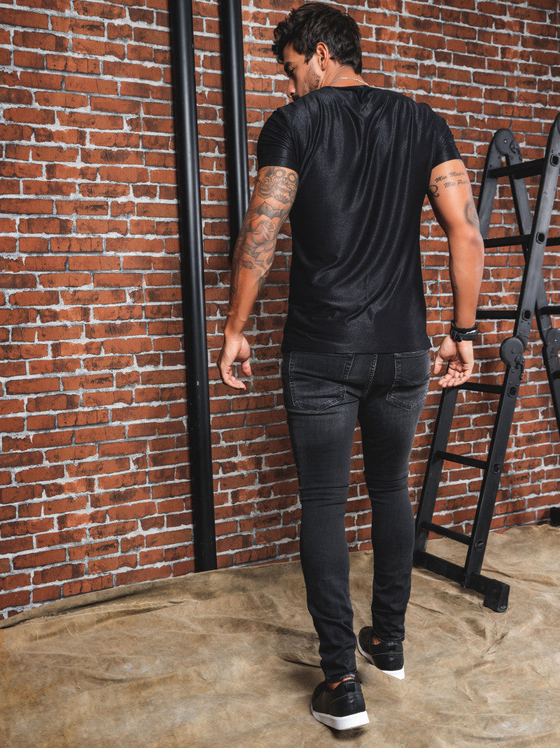 Calça Pit Bull  Masculina Slim Jeans Black Ref 42494