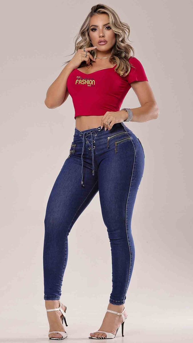 Calça Montaria Modeladora Compressora Rhero Jeans Ref 56918