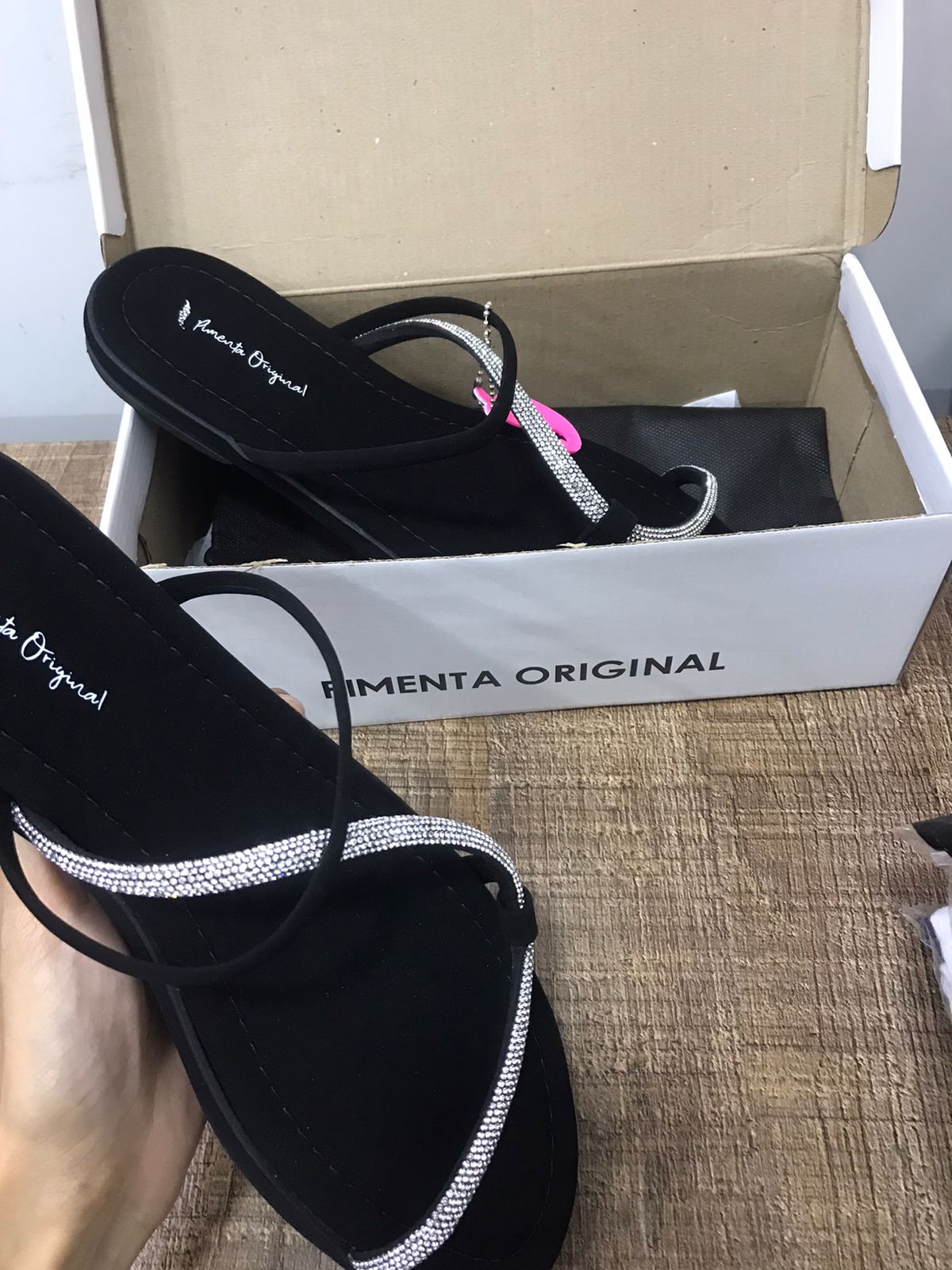 RASTEIRINHA COM STRASS MEIA CANA PIMENTA ORIGINAL REF 2418P