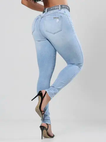 Calça Hot Pants Clara com Cinto Modeladora e Confortável Pit Bull Jeans Ref: 87694