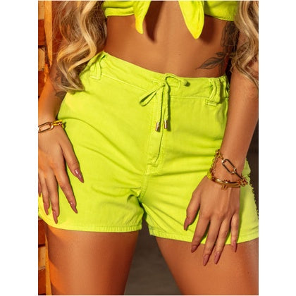 Short Jeans Verde Neon 60638