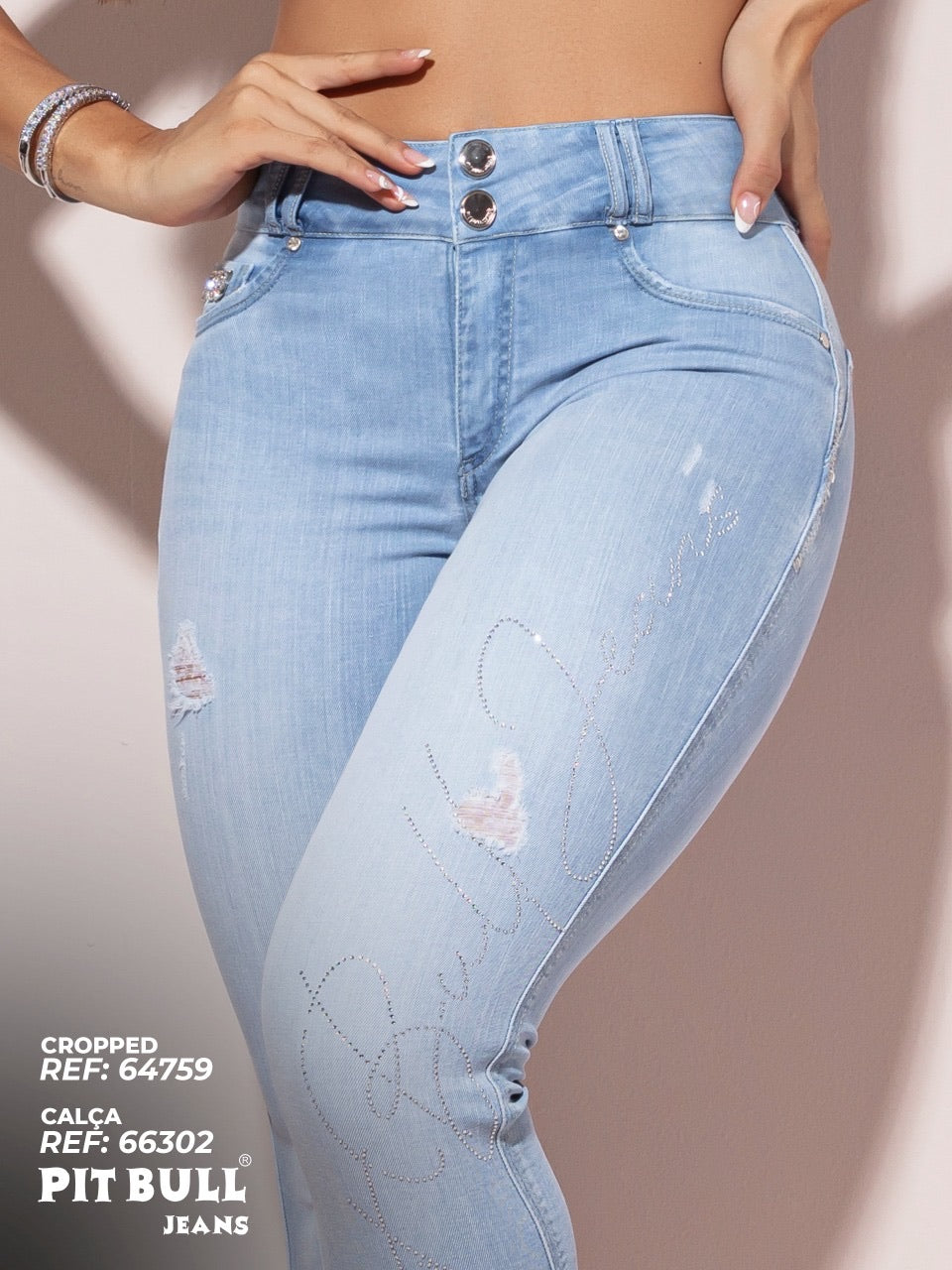 Calça Pit Bull Jeans Original Efeito Empina BumBum Ref 66302