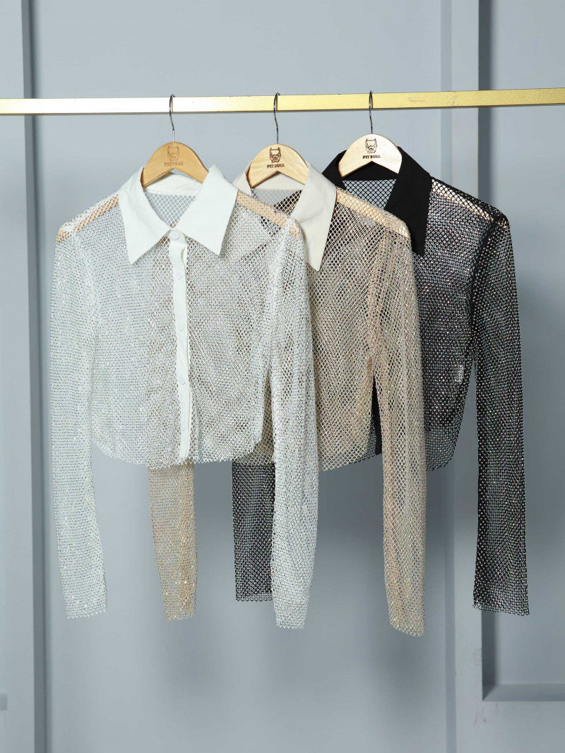 Cropped Tela Strass PIT BULL JEANS  Ref 83012