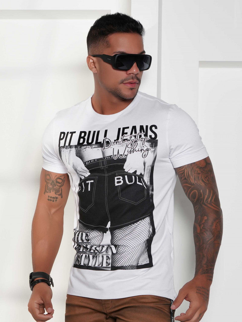 CAMISETA ESTAMPA STREET PIT BULL JEANS REF 80348