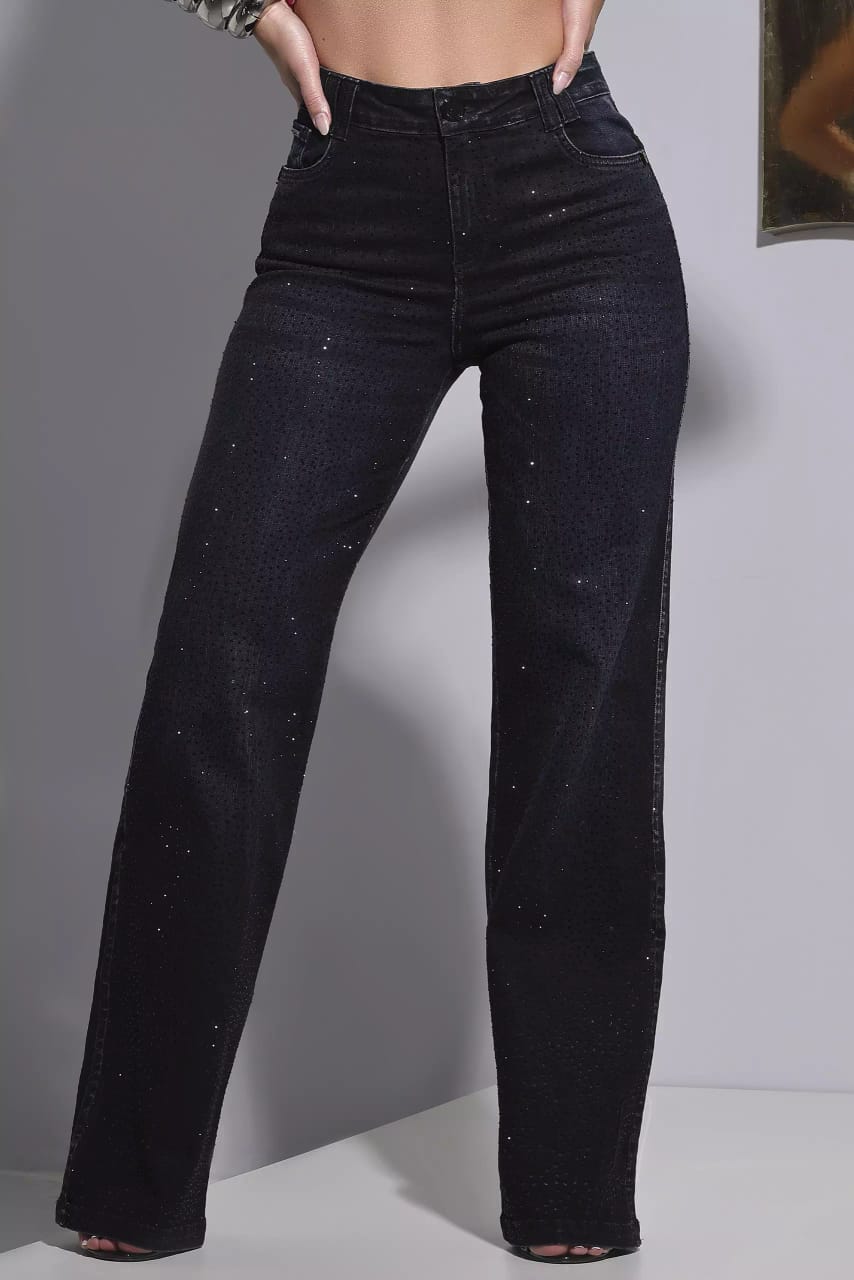 CALÇA WIDE LEG CONCEITO PIT BULL JEANS Ref: 85845