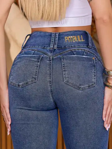 CALÇA SKINNY CÓS LARGO E MODELADOR PIT BULL JEANS 87239