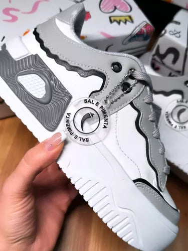 Tênis Sal e Pimenta  Feminino Ref SPS0045Cinza