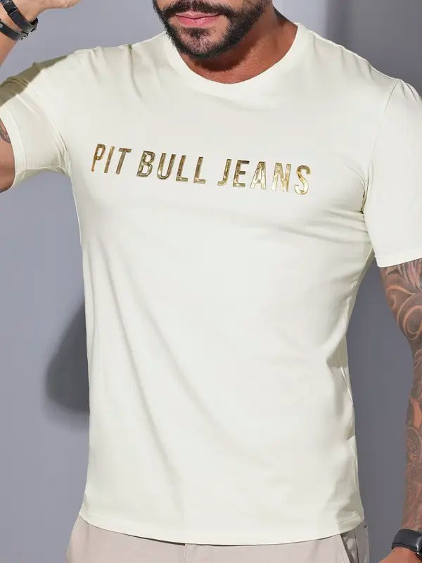 CAMISETA MASCULINA COM ESTAMPA PIT BULL JEANS CASUAL 88054