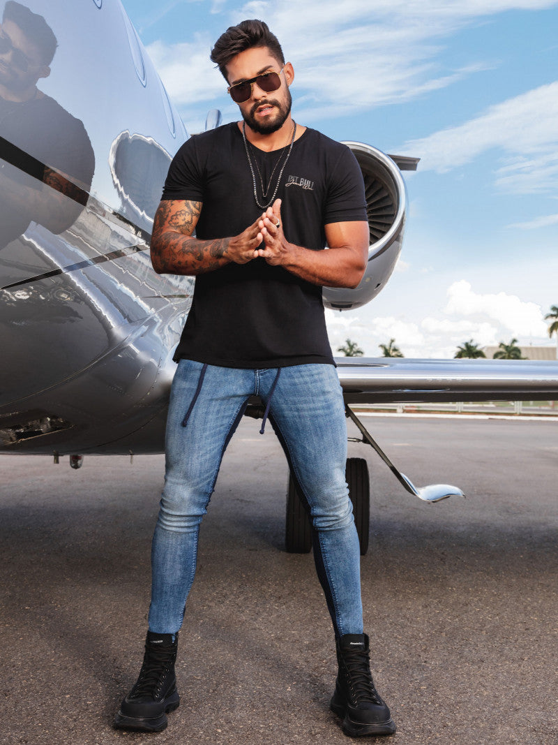 Calça Pit Bull Jogger Masculina Bicolor Ref 59703