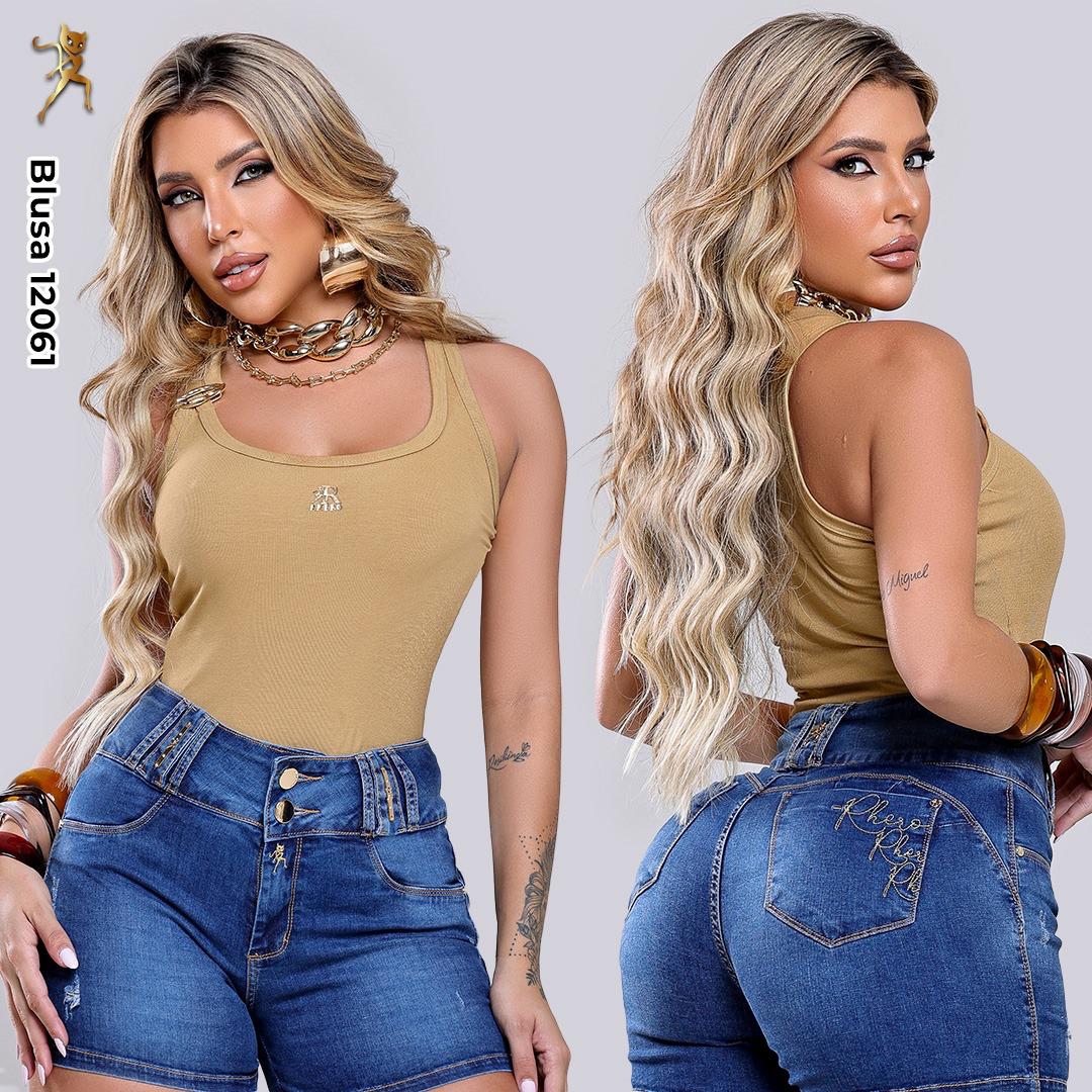 REGATA FEMININA RHERO JEANS REF 12061