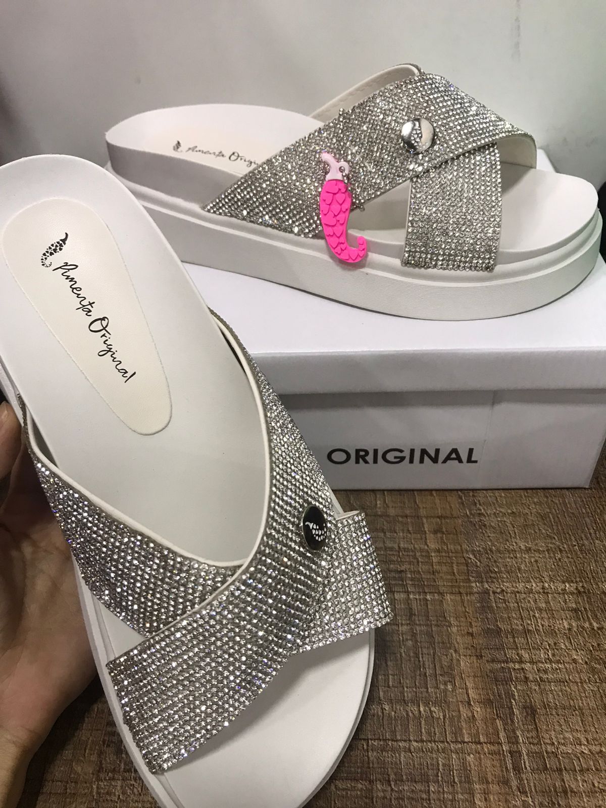 BIRKEN COM STRASS EM X PIMENTA ORIGINAL REF 7105O