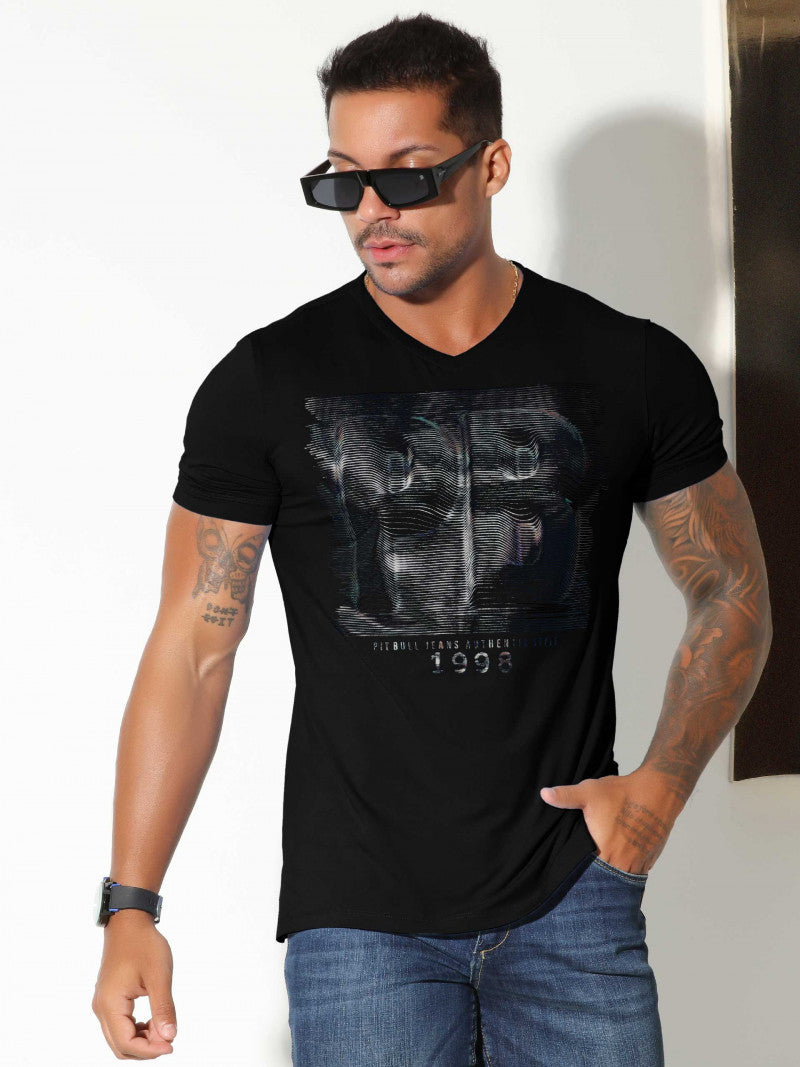CAMISETA GOLA V PIT BULL ORIGINAL  REF 81238