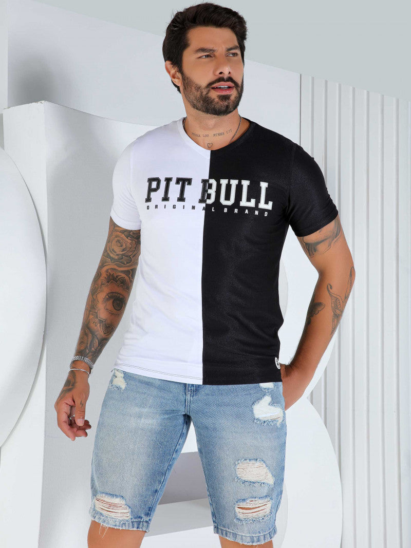 CAMISETA MASCULINA GOLA V PIT BULL 81002