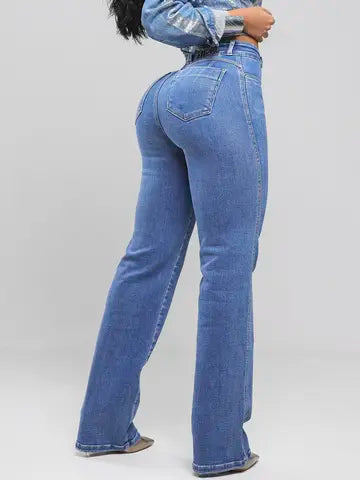 Calça Wide Leg Feminina Modeladora Pit Bull Jeans Ref: 87739