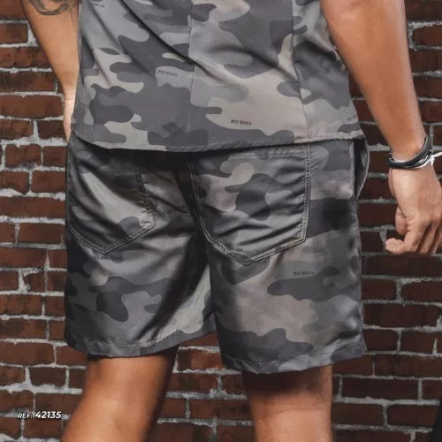 Short Masculino Pit Bull Jeans Camuflado Ref 42135