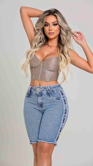 SHORT BIKER EMPINA ONLINE JEANS ORIGINAL REF 93492