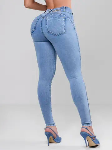 Calça Skinny Confortável e Elegante com Lavado Claro Pit Bull Jeans Ref: 87734