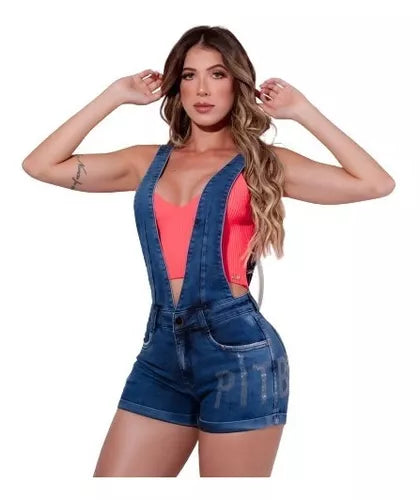 Jardineira Curta Realça Curvas 40801