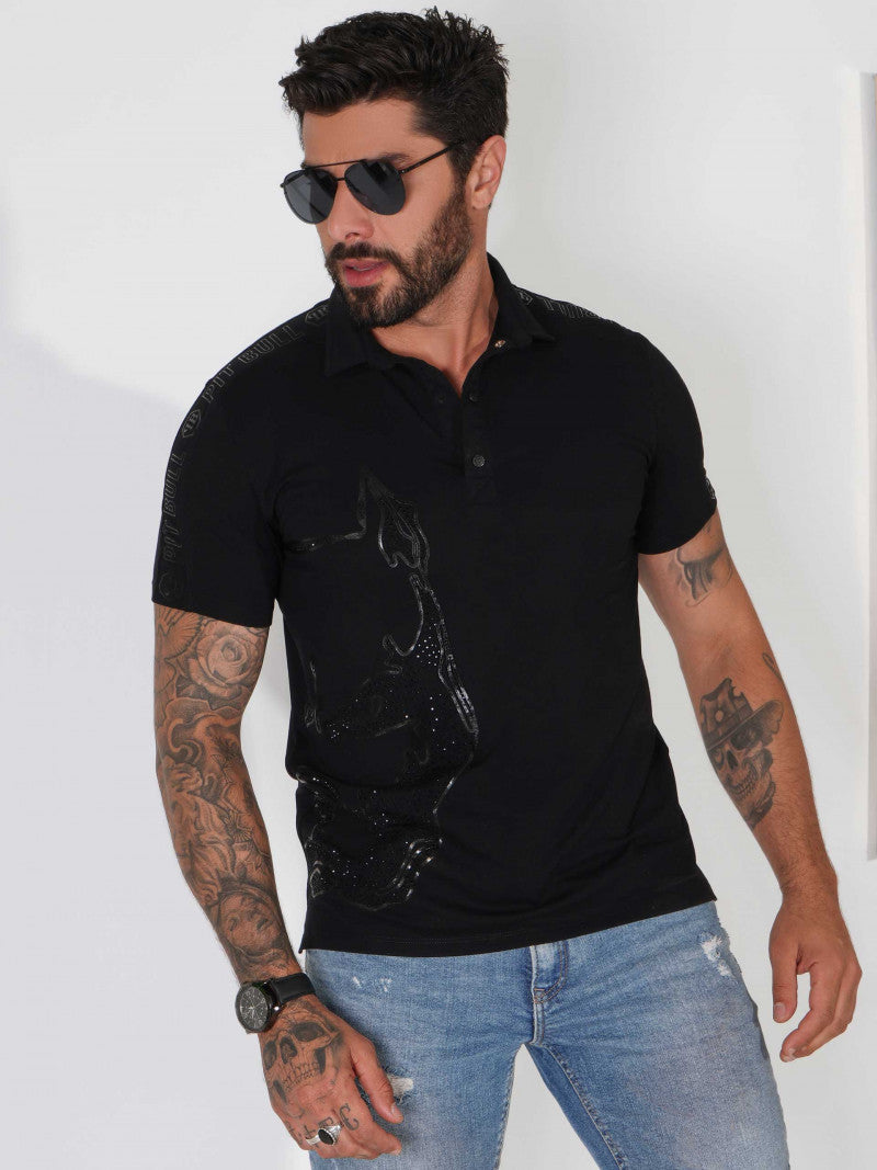 POLO MASCULINA PIT BULL JEANS REF 80094