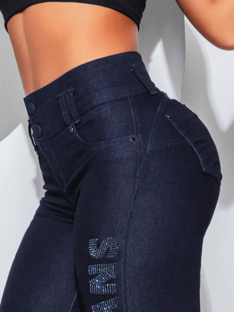 Calça Com Logomania Pit Bull Jeans Original Ref 59548