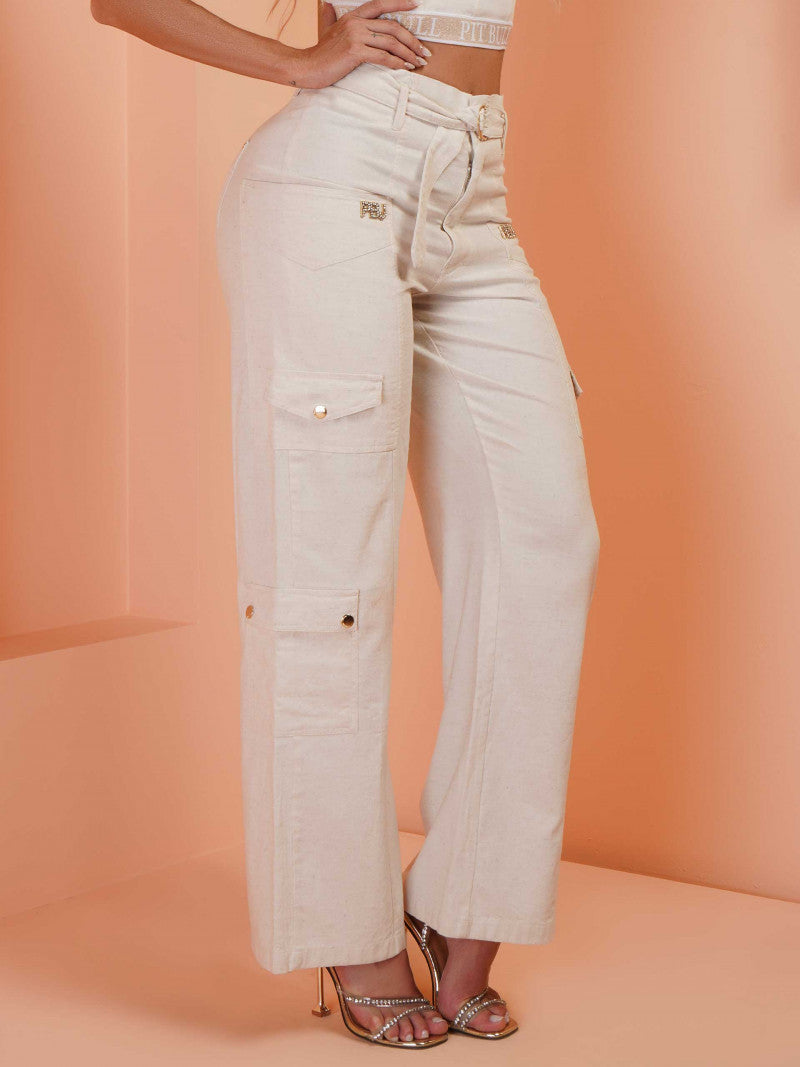 Calça Wide Leg Pit Bull Jeans Ref 79543