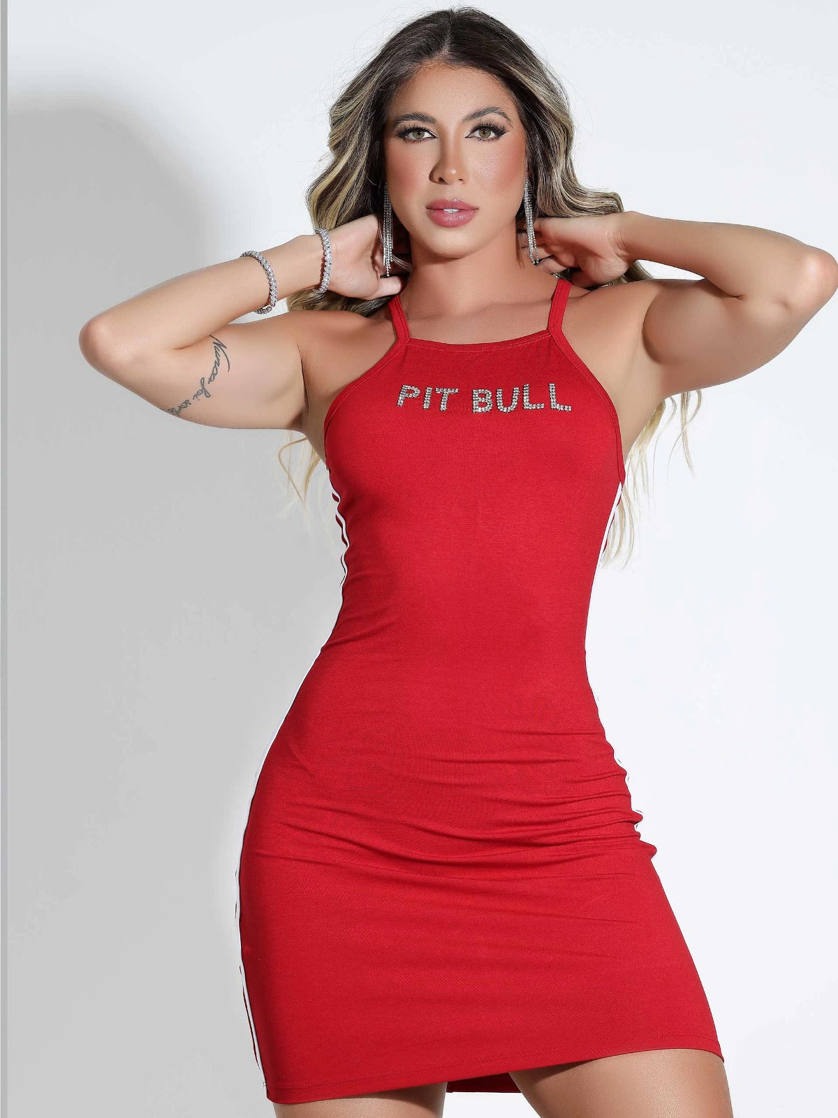 VESTIDO REGATA PIT BULL JEANS   REF:83739