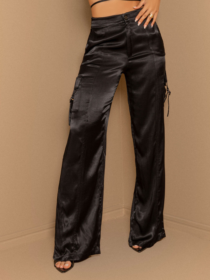 CALÇA WIDE LEG CARGO PIT BULL JEANS REF 65879