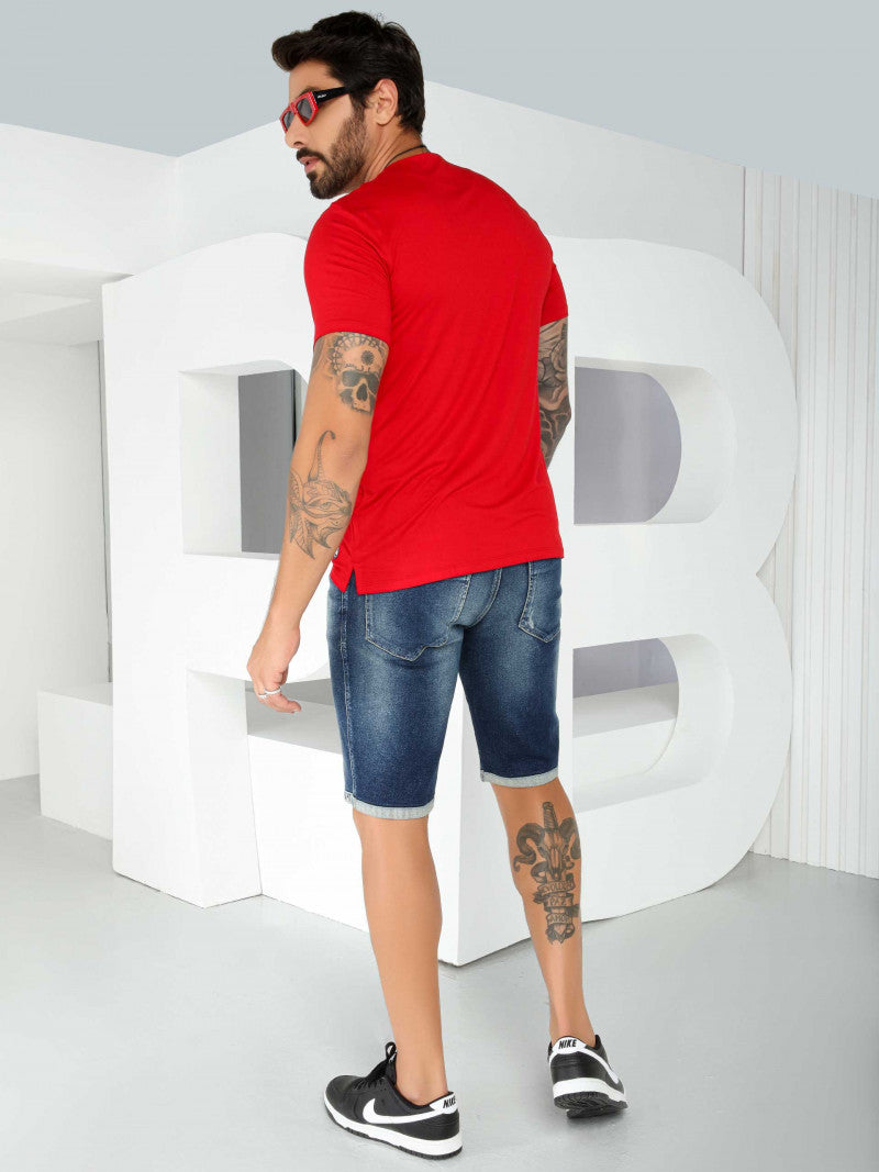 CAMISETA MASCULINA GOLA O REF 80520