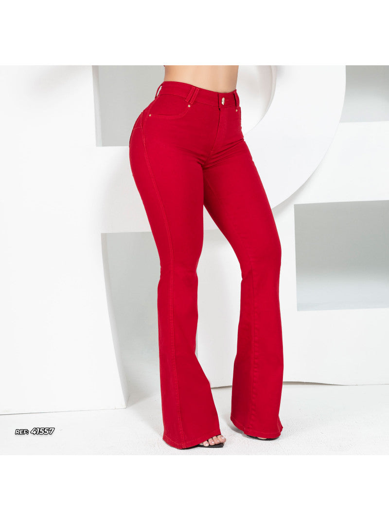 Calça flare vermelha sexy Pit Bull Original ref 41557
