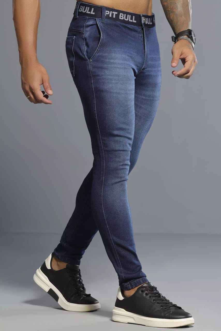 CALÇA MASCULINA PIT BULL JEANS MODERNA E ESTILOSA COM ELÁSTICO NO CÓS Ref: 82237