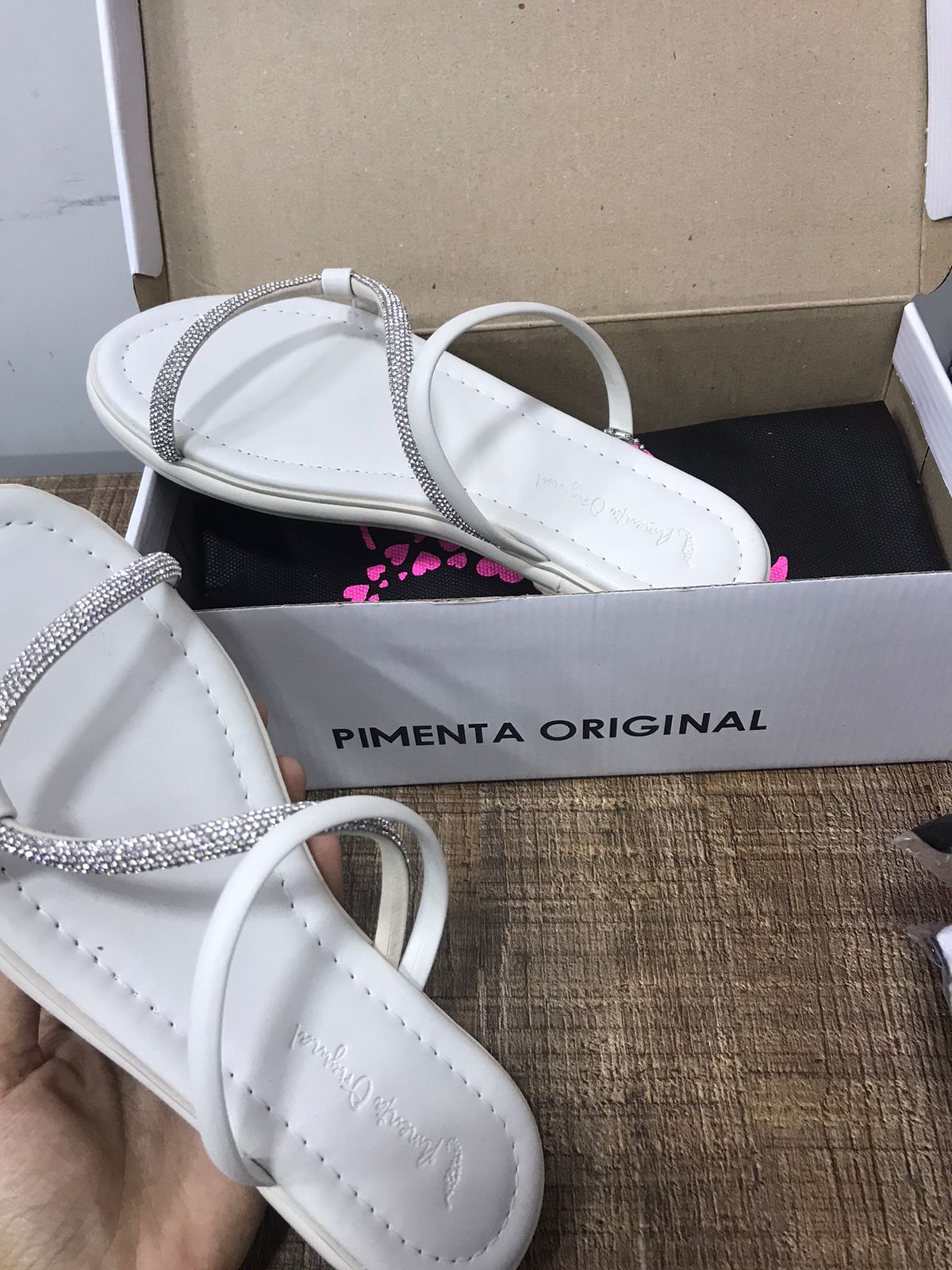 RASTEIRINHA COM STRASS MEIA CANA PIMENTA ORIGINAL REF 2418