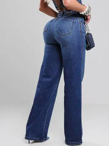 Calça Wide Leg Sofisticada Pit Bull Jeans Elegante e Confortável Ref: 87742