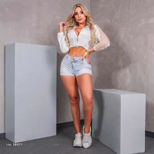 Shorts Jeans com cardaço Pit Bull Jeans Original Ref 38011