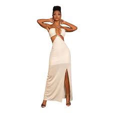 Vestido Longo Off Pit Bull Jeans Original Ref 64521