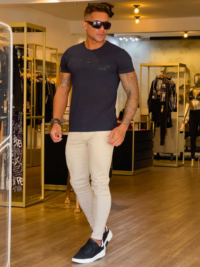 Calça Masculina  Alfaiataria Color Pit Bull Jeans Ref 80537