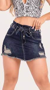 Mini Saia Rhero Jeans Ref 56578