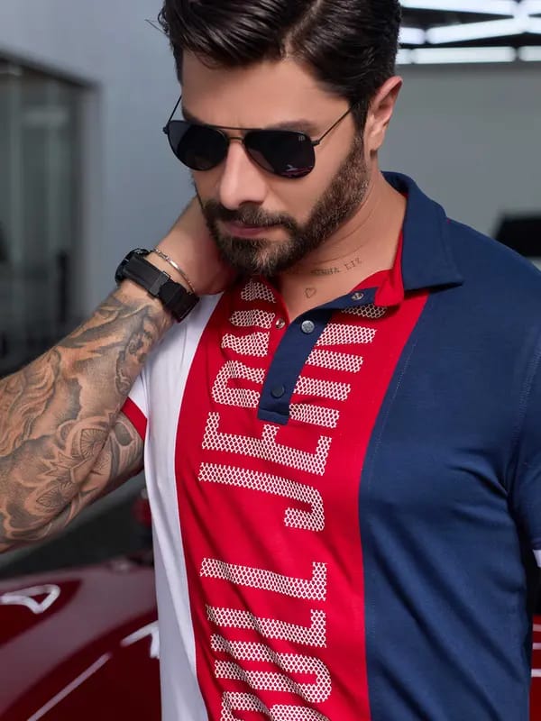 CAMISA POLO MASCULINA PIT BULL JEANS  Ref: 82408