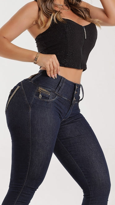 CALÇA MODELADORA CÓS ALTO RHERO JEANS ORIGINAL REF 56847