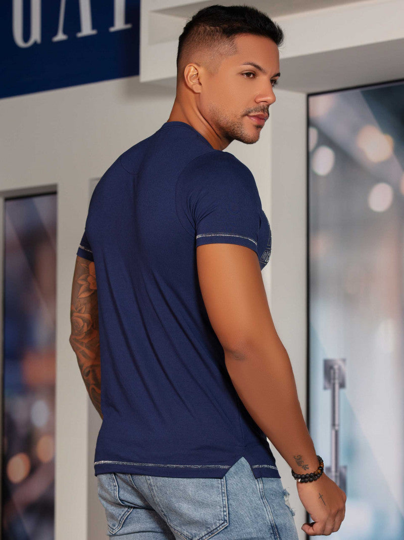 Camiseta Masculina Gola O Pit Bull Ref  68647