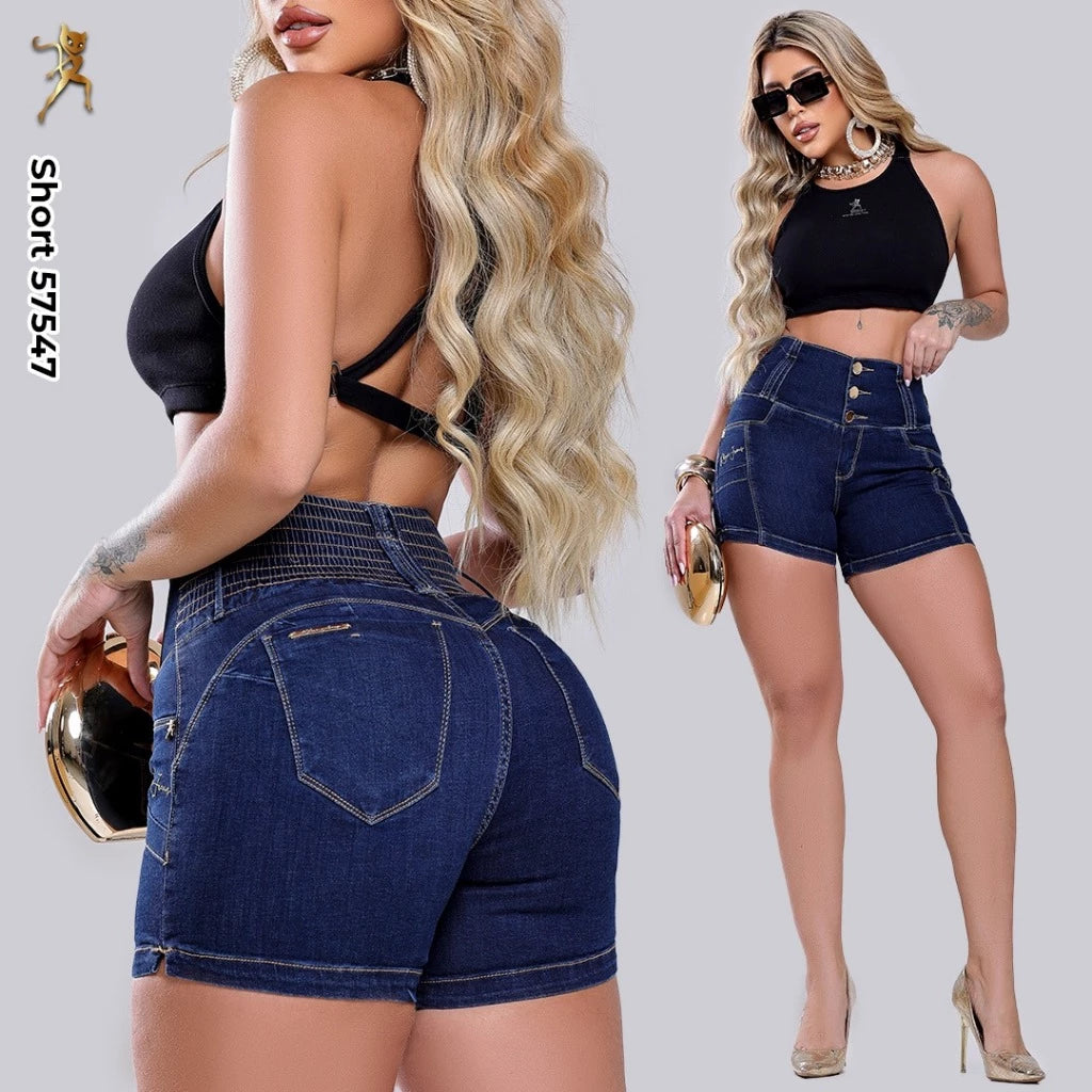 SHORT FEMININO RHERO JEANS REF 57547